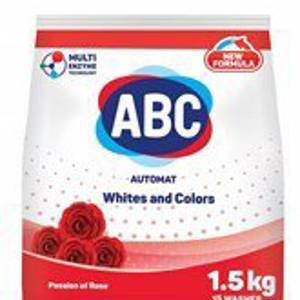 Порошок для стирки белья ABC Роза 1.5 KG x 12