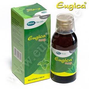 Эффективный  сироп Eugica Syrup  из эфирных  масел и экстрактов, 100 мл.