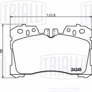 Колодки тормозные дисковые передние TRIALLI PF 4367