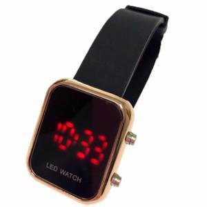 Электронные часы Calipso с металлическим табло и силиконовым ремешком чёрного цвета.