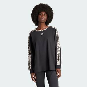 adidas Originals Leopard Luxe 3-Stripes Long Sleeve Tee