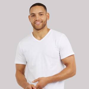 Men's 3-Pack V-Neck Tee in White