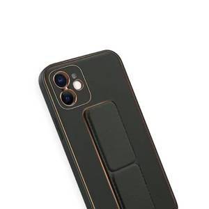 Чехол iPhone 12 Pro Max Sunny Leather+Stander (черный)