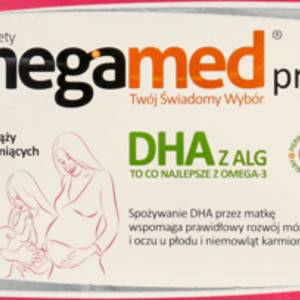 OMEGAMED Pregna DHA z Algkapsułki dla kobiet w ciąży i matek karmiących, suplement diety60 szt., nr kat. 203679