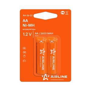 Аккумуляторы пальчиковые AA HR6 Ni-Mh 2600 mAh 2шт.