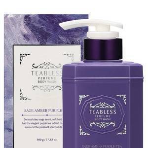 Teabless Парфюмированный гель для душа «Амбра, Шалфей» Sage Amber Purple Tea Perfume Body Wash 500 гр