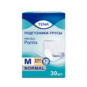 Подгузники-трусы Tena ProSkin Pants Normal Medium, объем талии 80-110 см, 30 шт.