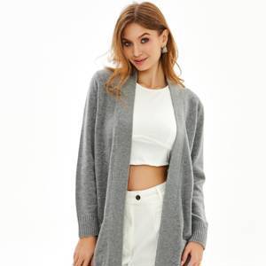 кардиган женский  Gant, цвет серыйМодель: LONG WOOL CARDIGAN, арт: 4805154