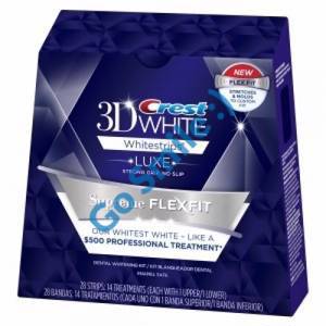 CREST 3D WHITE LUXE WHITESTRIPS SUPREME FLEXFIT СТАРЫЙ ДИЗАЙН