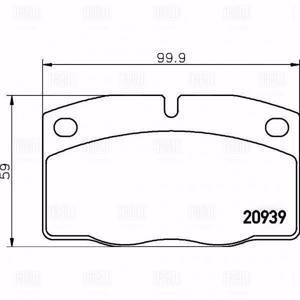 Колодки тормозные дисковые передние TRIALLI PF 4311