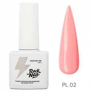 Rock Nail, Однофазный гель-лак для педикюра Pedicure Line 02 Walk In My Shoes, 6 мл.