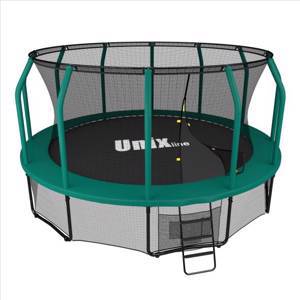 Батут Unix line SUPREME (green), 14 ft