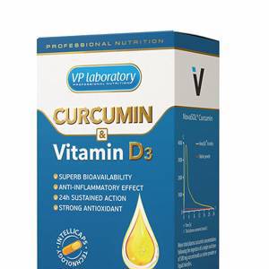 VP Curcumin & Vitamin D3, 60 caps