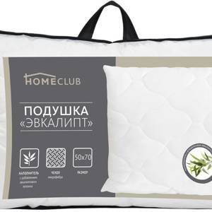 Подушка HOMECLUB Эвкалипт 50x70см, Арт. ПСЭ_Л-615у, Россия