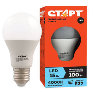 Лампа светодиодная Старт LED, серия "ЭКО" 15W40, т