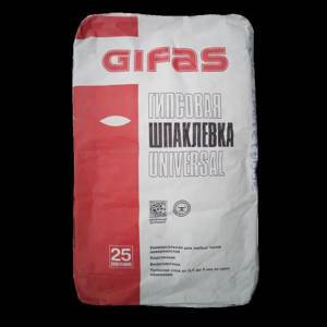Шпаклёвка гипсовая Gifas Universal 25 кг
