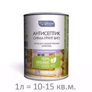 Грунт-Био, антисептик для дерева, 1 л