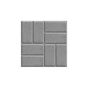 Тротуарная плитка Универсальная "8 кирпичей" 250х250х20 (м2 / 16 шт) (серый)