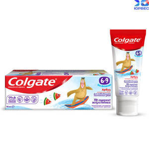 Зубная паста COLGATE 60мл для детей 6-9 без фторида