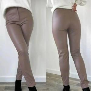 Стильні шкіряні штани жіночі "Casual" (тонкі)| Норма
