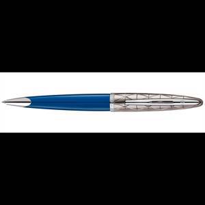 Шариковая ручка Waterman Carene Contemporary Blue Obsession, толщина линии M, серебро